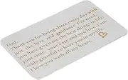 [ifundom] Dad Wallet Card Steel Wallet De Boyfriends Metal Insert Cards Thank You Dad Engraving Love Note for Dad Metal Wallet Cards For Father Engraved Word Cards