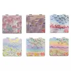 Tulip Square Cosmetic Mirror Oil Painting Folding Mirror Makeup Accessories