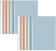 WEZCHUGHAOL A4 Size File Document Report Cover Folder, Clear Pockets, Durable Sleeve