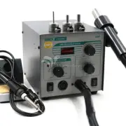 NEW! QUICK 706W+2 In 1 Hot Air Rework Station 580W Soldering Station+3 Nozzles#Z