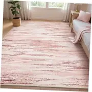 Pink Rug-5x7 Area Rugs for Living Room, Ultra Soft Washable Rugs for Bedroom