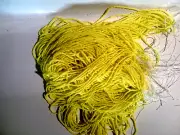 VTG 6 HANKS BRIGHT YELLOW OPAQUE GLASS SEED BEADS VENICE 11/0 #013118h CLOSE OUT