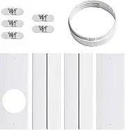 Arrovarp Air Conditioning Window Seal Panel, Mobile Air Conditioner Sliding Window Seal Sash Kit, Exhaust Hose Adapter Adjustable Panel Plate For Mobile Air Conditioner Tumble Dryer 150mm Interface