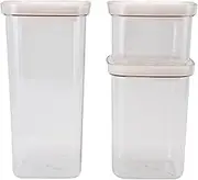 Sealed Grain Can, Excellent Sealing Multi -purpose Food -storage Container Rotating Opening for Cereal Grains (6 Packs 2000ml X 1+1300ml X 2+600ml X 3)