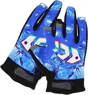 JOINPAYA 1 Pair Fishing Gloves: Non-Slip Half Finger Cycling Gloves for Outdoor Summer Lure Fishing Motorcycling Running Climbing Hiking