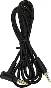 SPYMINNPOO Replacement Earphone Cable, Plug and Play 4.9ft Upgrade Earphone Wire OFC Core Right Angle Plug for Headphones