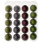 ACRYLIC WALL MOUNTED NESPRESSO VERTUOLINE CAPSULE ORGANIZER-HOLDS 20 COFFEE PODS