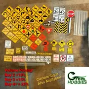 RC 1/10 ROAD SIGN SCALE CRAWLER Offroad Traffic Track Reflective Diorama Course