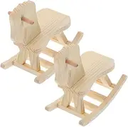 TOYANDONA Teractive Boys and Girls Wood Building Toys Set Craft Kits for Boys Preschool Horse Figurines Decorations