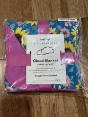 NWT Little Sleepies Sunflower Fields Large Cloud Blanket 50x50 *never Opened