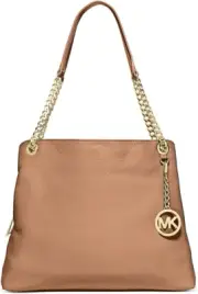 $298 Michael Kors Jet Set Chain Strap Shoulder Tote, Dark Camel
