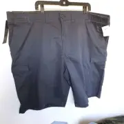Lee Men's Big&Tall Sz 50 Dungarees Cargo Stretch Dark Gray/Blue Shorts