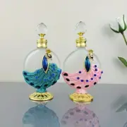 Antique Perfume Bottle Empty Vintage Peacock Decorative Perfume Oil Empty Bottle