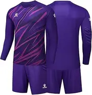 [KELME] Men Goalkeeper Jersey Kid Padded Goalkeeper Soccer Jersey and Shorts Socks Adults Men's Goalie Jersey