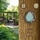 Fairy Door and for Trees Easter Gift Yard Art Sculpture Decoration Glow