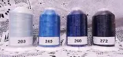 4 NEW blue colors GUTERMANN miniking 100% polyester thread 1094 yd Spools