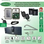 Articulated Arms Single Driveway Gate Motor External Transformer Trade Kit
