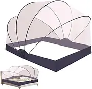 Gnat Tent for Bed | Safe Bed Tent for Home - Folding Bed Canopy for Boys, Girls, 75 x 63 x 53 Inch Transparent Bed Net for Bedroom Decorative