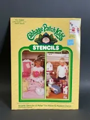 Cabbage Patch Kids Stencils 'Kids At Play' No. 26605 Stencil Sheets 1984 New