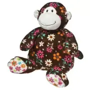 New Mary Meyers Infant Baby Brown Pizzaz Print Cocoa Monkey Plush Stuffed Animal