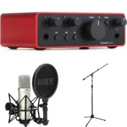 Focusrite Scarlett Solo 4th Gen USB Audio Interface and Rode NT1 Microphone