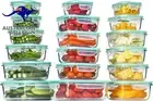 18 Pack Glass Food Storage Containers, Meal Prep Containers, Airtight Glass Lunc