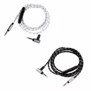 Replacement Audio nylon Cable with Mic For Audio-technica ATH-MSR7 ATH-SR5
