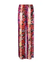 Patterned casual pants FR42 Pink