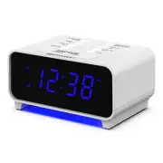 Emerson SmartSet DUAL ALARM CLOCK RADIO White AM/FM Blue LED Display DIGITAL