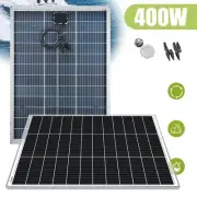 400W 12V Bifacial Solar Panel Mono Home Caravan Camping Charger Battery 400 Watt