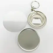 2" 58mm Key Chain with Bottle Opener Button Parts Suppliers for Pro Maker 100pcs