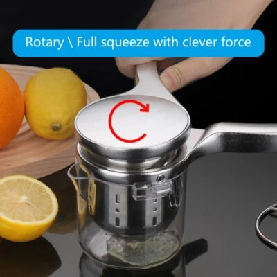 Multifunctional Manual Fruit Juicers Stainless Steel Texture Manual Citrus Press