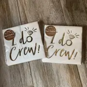 Ginger Ray I Do Crew! 16 Gold Foiled Paper Napkins Wedding Party (2 Packs)