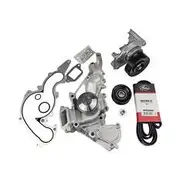 Basco Drive Belt Set with Tensioner, Pulleys & Water Pump - DBS1072EPTWP