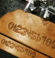 Old Vintage Style Numbers Leather Stamp Mold Set 0-9 Embossing Tool DIY Crafting