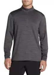 DSG Men's Movement 1/4 Zip Long Sleeve Shirt, Dark Gray, Med