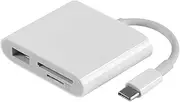 Mikinona USB Type Adapter Card Reader USB Memory Reader for Fast Data Transfer for Phones Tablets and Computers