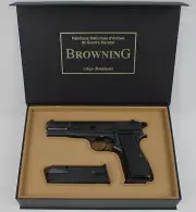 PISTOL GUN PRESENTATION CUSTOM DISPLAY CASE BOX for BROWNING HIGH POWER 2 Type