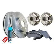 Front Wheel Bearing Hub Ass Rotor Pad Kit for Mitsubishi Lancer CT CZ Akebono