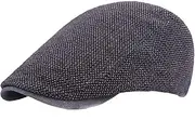 [Generic] Unisex Flat Cap Fall Winter Adjustable Newsboy Hat Outdoor Soft Stretch Fashion Beret Hat Driving Hunting Fishing Hat