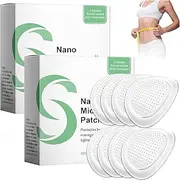 TOGETDREAM 2 PCS Nano Microneedle Patch, Natural SMGT-GLP-1 Nano Microneedle Patch Micro Needle Patches Weight Loss, Long-lasting Slimming Patch Nano Microneedle Patch for Weight Loss Women Men