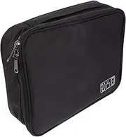 Zipper Storage Pouch Multifunctional Electronic Accessories Organizer Bag for Cables Chargers and USB Drives Compact Design for Travel and Home Use Durable and Easy to Carry
