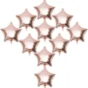 [10 Pack] Star Shape Foil Balloons, 18" Mylar Aluminum Foil Balloons 45cm Decora