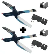 Smart Cutter Veggie Scissors 2 Pack - Buy One/Gift One - Bonus Sharpeners Inc.