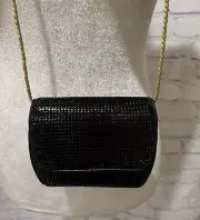 Whiting & Davis small black sequin bag