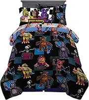 Franco Kids Bedding Super Soft Comforter and Sheet Set with Sham, 5 Piece Twin Size, Five Nights at Freddy's