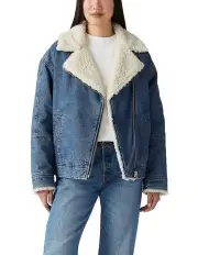 [Levi's] Sherpa Flight Jacket in Blue