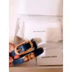 BALENCIAGA 龐克金屬扣環皮帶/腰帶