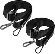 VILLFUL 2pcs Horse Blanket Leg Straps Adjustable Stretchy Leg Wraps Strong Metal Snap Fasteners Winter Care Accessory