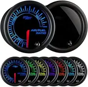 GlowShift Tinted 7 Color Needle Air/Fuel Ratio Gauge